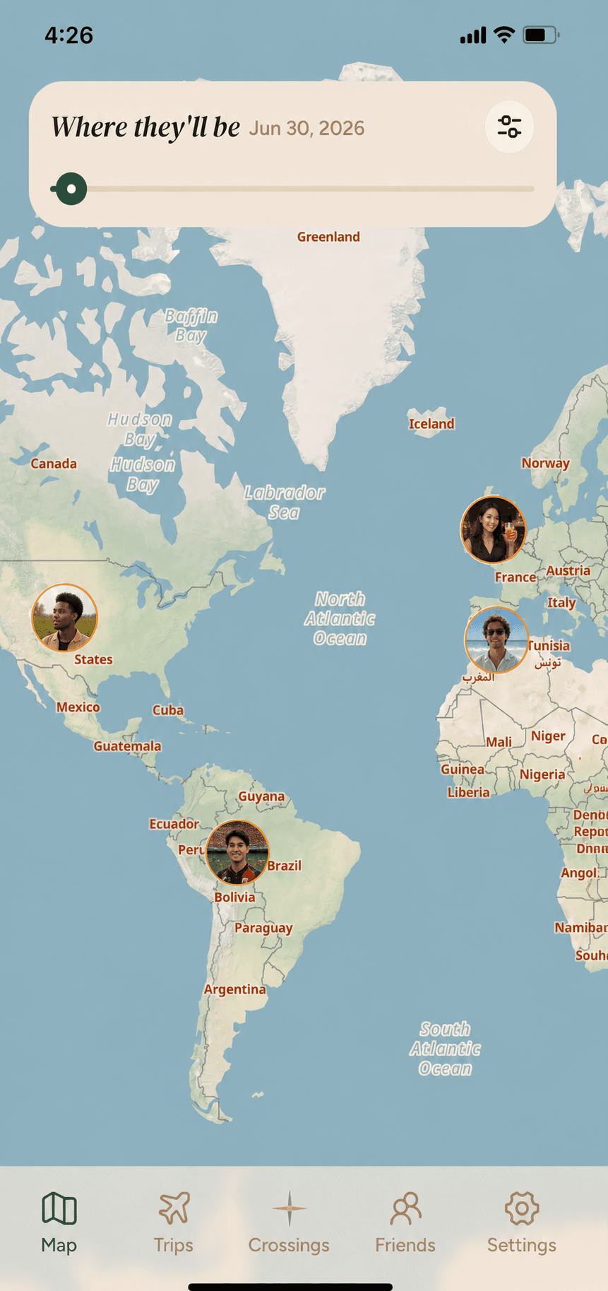 The living map